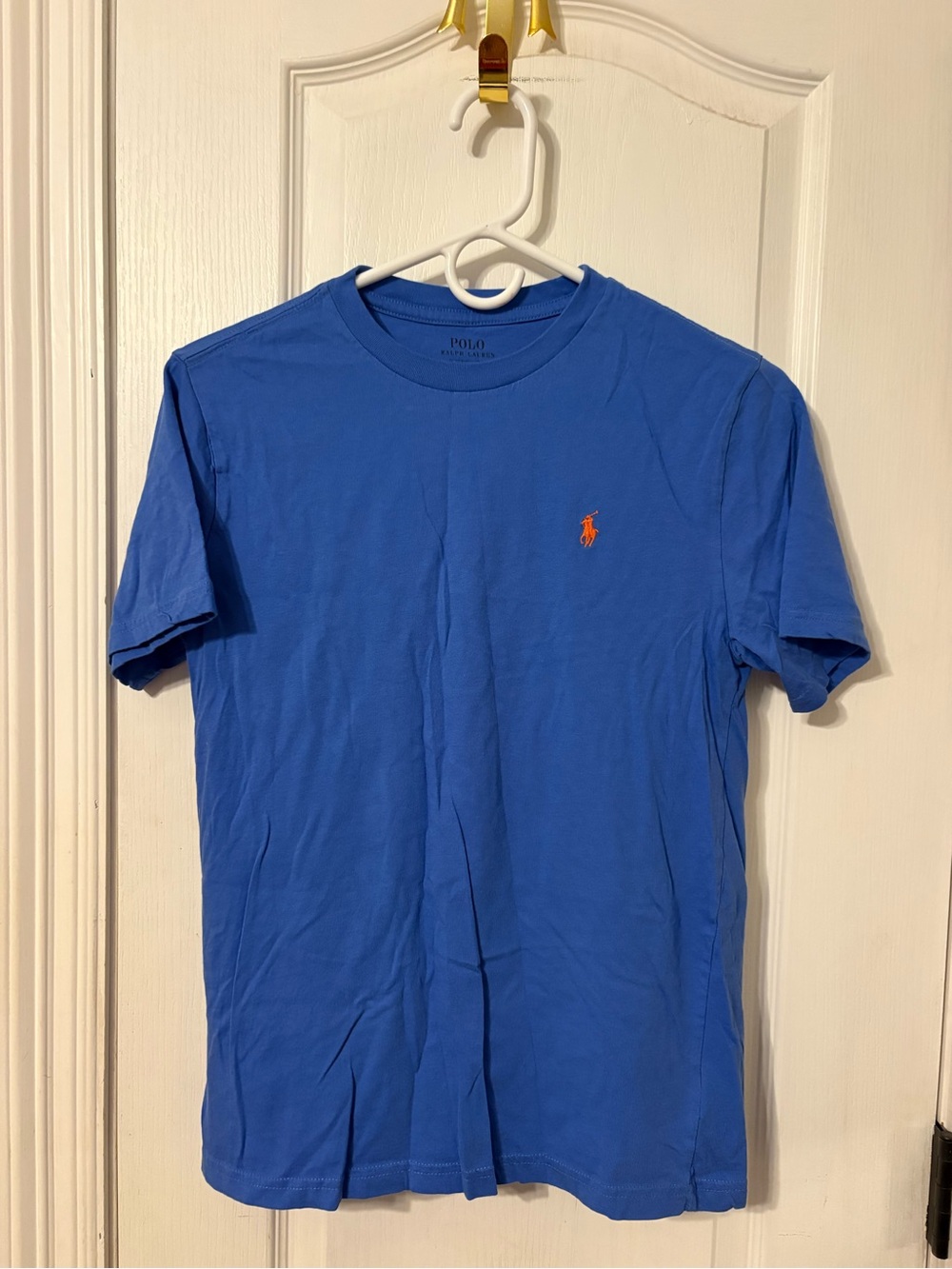 Polo by Ralph Lauren Blue Short Sleeve Crew Tee with Orange Pony